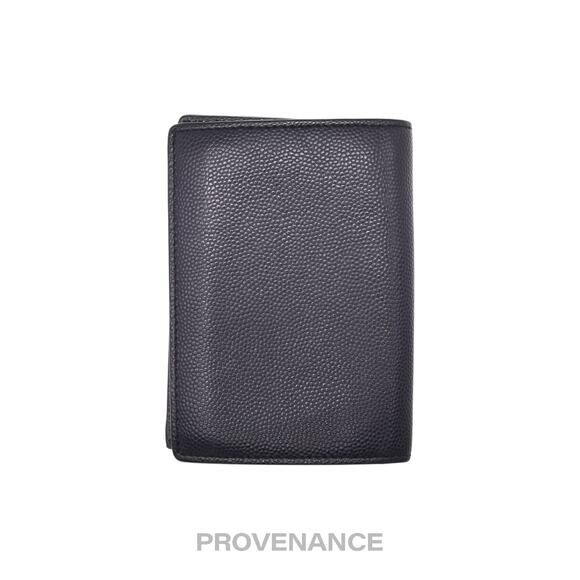 🔴 Saint Laurent Paris SLP Pocket Card Wallet - Navy Leather - Picture 2 of 8